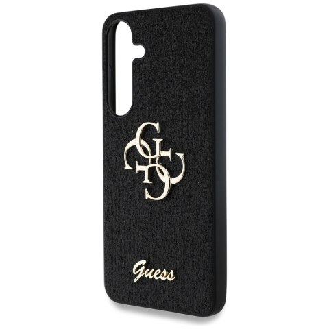 Etui Guess Fixed Glitter Big 4G Metal Logo do Samsung Galaxy S25 czarny