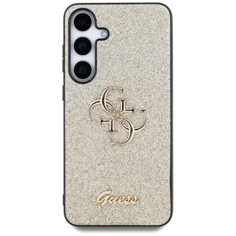 Etui Guess Fixed Glitter Big 4G Metal Logo do Samsung Galaxy S25 złoty