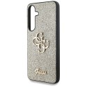 Etui Guess Fixed Glitter Big 4G Metal Logo do Samsung Galaxy S25 złoty