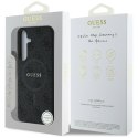 Etui Guess Leather 4G Colored RingClassic Logo MagSafe Samsung Galaxy S25 czarny