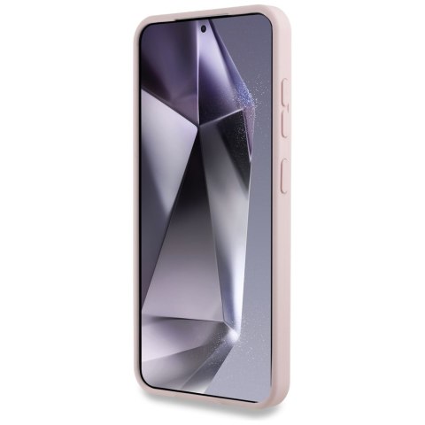 Etui Karl Lagerfeld Silicone Double Heads And Circle MagSafe Samsung Galaxy S25 Plus różowy