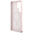 Etui Karl Lagerfeld Silicone Double Heads And Circle MagSafe Samsung Galaxy S25 Ultra różowy