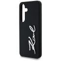 Etui Karl Lagerfeld Silicone Metal Signature Logo Samsung Galaxy S25 czarny