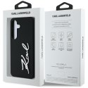 Etui Karl Lagerfeld Silicone Metal Signature Logo Samsung Galaxy S25 czarny