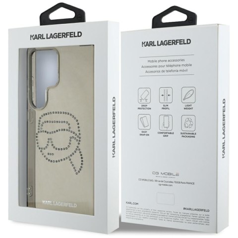 Karl Lagerfeld nakładka HC IML Rhinestones K Head do Samsung Galaxy S25 Ultra czarna