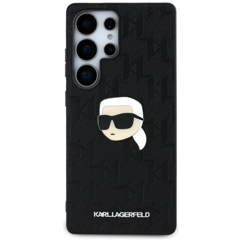 Etui Karl Lagerfeld Leather Monogram Pin Logo Karl Head Samsung Galaxy S25 Ultra czarny