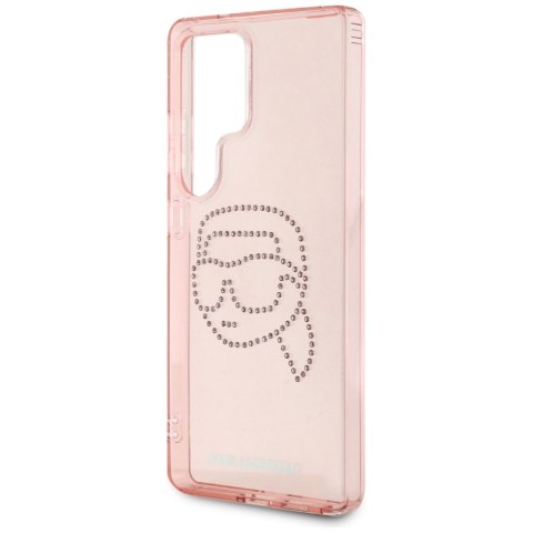 Etui Karl Lagerfeld Rhinestones K. Head Logo Samsung Galaxy S25 Ultra różowy