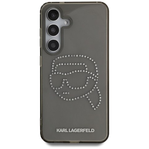 Etui Karl Lagerfeld Rhinestones Karl Head Logo Samsung Galaxy S25 czarny