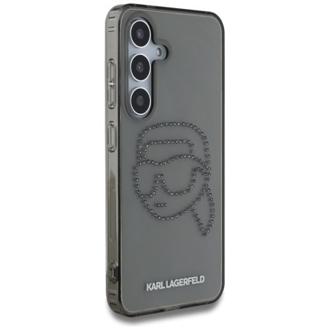 Etui Karl Lagerfeld Rhinestones Karl Head Logo Samsung Galaxy S25 czarny