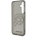 Etui Karl Lagerfeld Rhinestones Karl Head Logo Samsung Galaxy S25 czarny