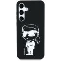 Etui Karl Lagerfeld Silicone Graffiti Ikonik Printed Logo MagSafe Samsung Galaxy S25 czarny