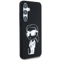 Etui Karl Lagerfeld Silicone Graffiti Ikonik Printed Logo MagSafe Samsung Galaxy S25 czarny