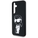 Etui Karl Lagerfeld Silicone Graffiti Ikonik Printed Logo MagSafe Samsung Galaxy S25 czarny