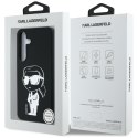 Etui Karl Lagerfeld Silicone Graffiti Ikonik Printed Logo MagSafe Samsung Galaxy S25 czarny