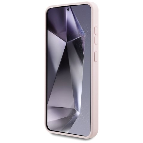 Etui Karl Lagerfeld Silicone Graffiti Ikonik Printed Logo MagSafe Samsung Galaxy S25 różowy