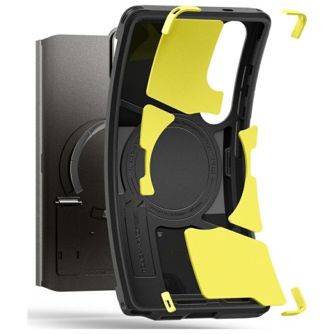 Etui Spigen Tough Armor MagSafe do Samsung Galaxy S25 Ultra szary
