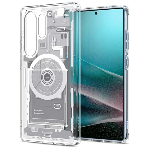 Etui Spigen Ultra Hybrid Mag MagSafe do Samsung Galaxy S25 Ultra biały