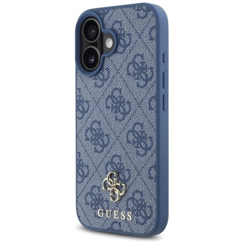 Etui Guess HC PU 4G Small 4G and Classic do iPhone 16 MagSafe niebieski