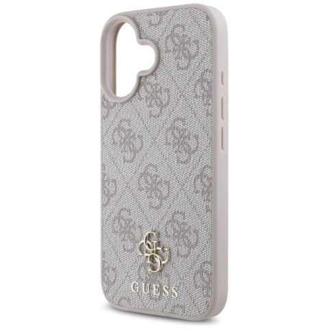 Etui Guess HC PU 4G Small 4G and Classic do iPhone 16 MagSafe różowy