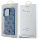 Etui Guess HC PU 4G Small 4G and Classic do iPhone 16 Pro Max MagSafe niebieski