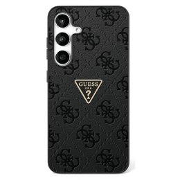 Etui Guess Hot Stamp 4G Pattern Triangle Metal Logo Samsung Galaxy S25 Ultra czarny