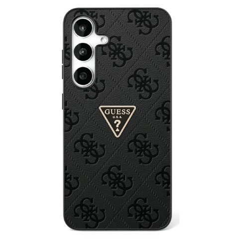 Etui Guess Hot Stamp 4G Pattern Triangle Metal Logo do Samsung Galaxy S25 czarny