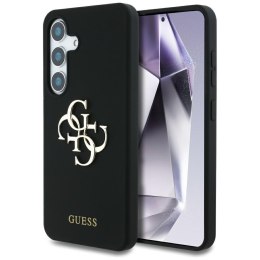Etui Guess Silicone Big 4G Logo Bottom Script Samsung Galaxy S25 czarny