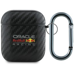 Etui Red Bull PU Carbon Logo do AirPods 1/2 czarny
