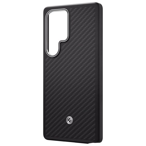 Etui Samsung Spigen Enzo Aramid Magnet do Galaxy S25 Ultra czarno-srebrny