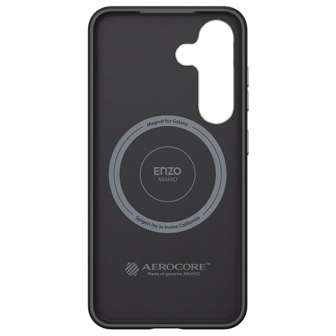 Etui Samsung Spigen Enzo Aramid Magnet do Galaxy S25 czarno-srebrny
