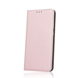 Etui Smart Magnet do Samsung Galaxy A12 / M12 różowo-złote