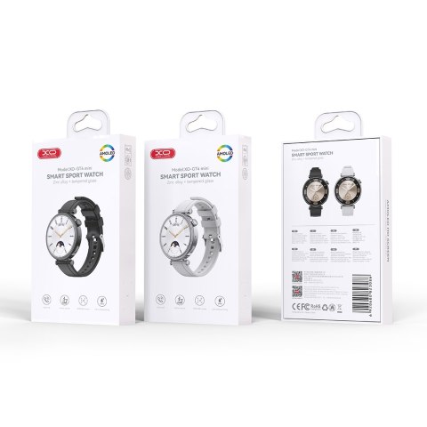 XO smartwatch GT4 Mini Amoled srebrny