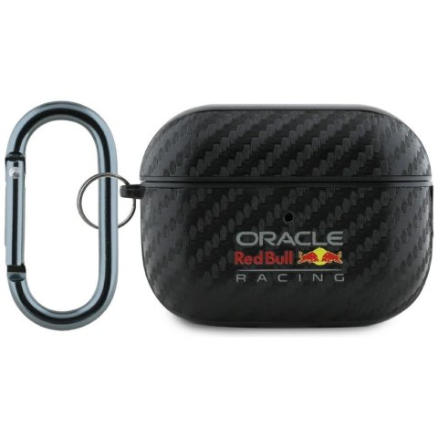 Etui Red Bull PU Carbon Logo do AirPods Pro 2 czarny