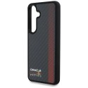 Etui Red Bull Real Carbon Fiber Powerbar MagSafe do Samsung Galaxy S25 czarny