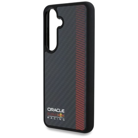 Etui Red Bull Real Carbon Fiber Powerbar MagSafe do Samsung Galaxy S25 czarny