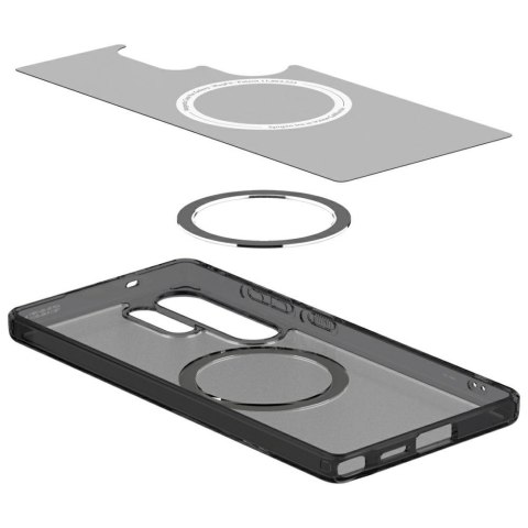 Etui Spigen Ultra Hybrid Mag MagSafe do Samsung Galaxy S25 Ultra czarny dymny
