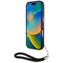 Etui Guess HC IML Leopard Triangle Cord Strap do iPhone 16 MagSafe brązowy