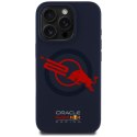 Etui Red Bull HC Silicone ORBR20 Logo Red Lining do iPhone 15 Pro MagSafe granatowy