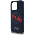 Etui Red Bull HC Silicone ORBR20 Logo Red Lining do iPhone 15 Pro MagSafe granatowy