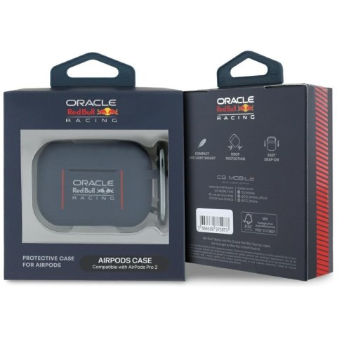 Etui Red Bull Silicone Logo & Lines do AirPods Pro 2 granatowy