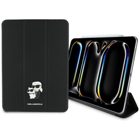 Karl Lagerfeld KLFC11PM24SAKCK iPad Pro 11" Book Cover czarny/black Saffiano Magnetic Karl &Choupette