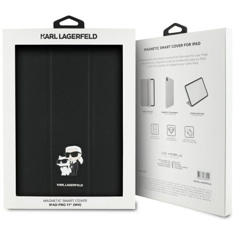 Karl Lagerfeld KLFC11PM24SAKCK iPad Pro 11" Book Cover czarny/black Saffiano Magnetic Karl &Choupette