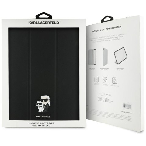 Karl Lagerfeld KLFC13RM24SAKCK iPad Air 13" Book Cover czarny/black Saffiano Magnetic Karl &Choupette