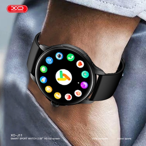 XO smartwatch J11 Amoled srebrny