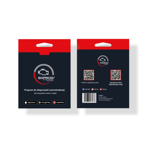 Oprogramowanie diagnostyczne SDPROG PL OBD2 BOX
