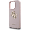 Etui Guess Grained Big 4G Logo Small Classic Logo do iPhone 16 Pro Max różowy