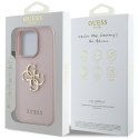 Etui Guess Grained Big 4G Logo Small Classic Logo do iPhone 16 Pro Max różowy