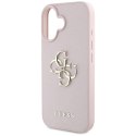 Etui Guess Grained Big 4G Logo Small Classic Logo do iPhone 16 różowy