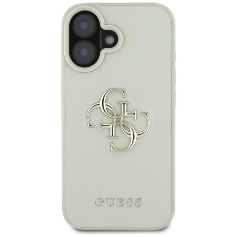 Etui Guess Grained Big 4G Logo Small Classic Logo do iPhone 16 zielony