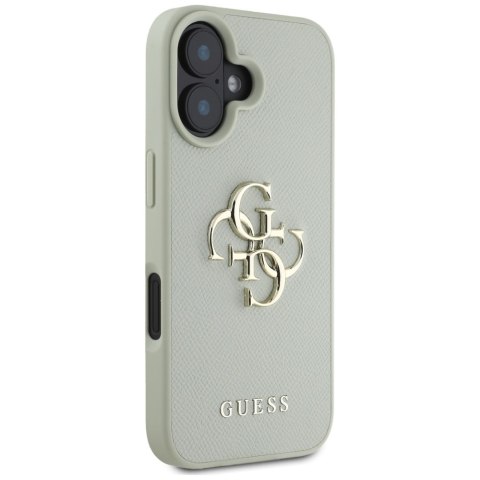 Etui Guess Grained Big 4G Logo Small Classic Logo do iPhone 16 zielony